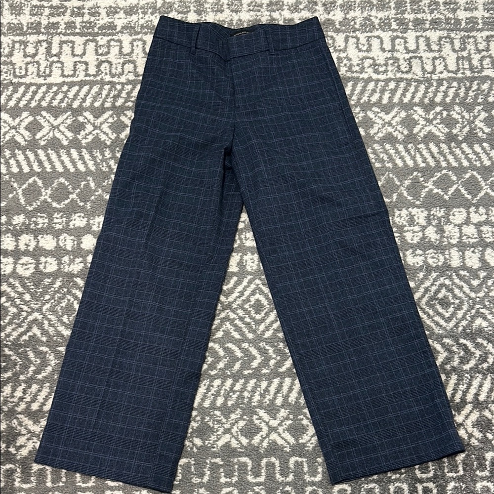 Women’s Navy Checkered Pants